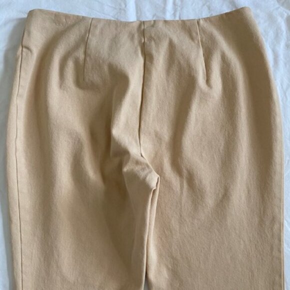 VINTAGE LILLY PULITZER Tan Khaki Stretch Pants Sz 2 - Picture 10 of 11